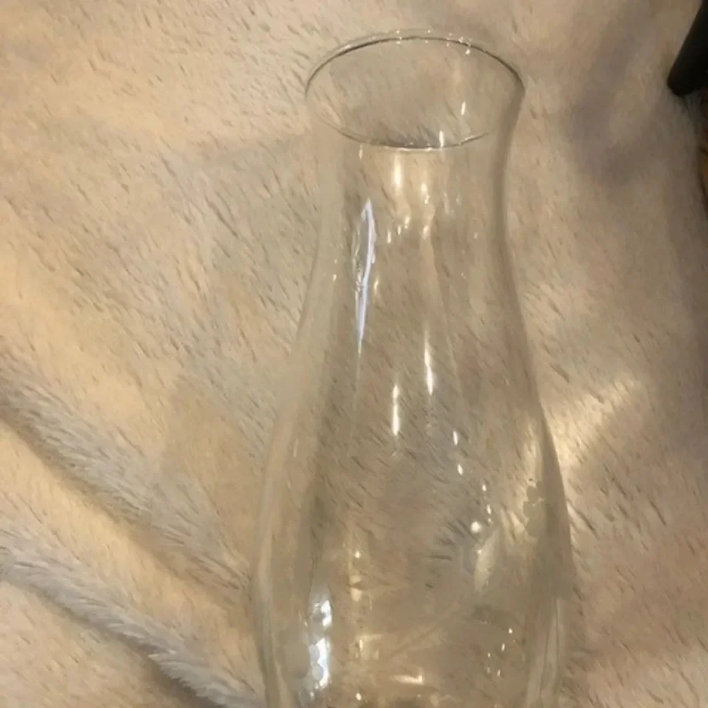 Set 2 etched glass vases‎